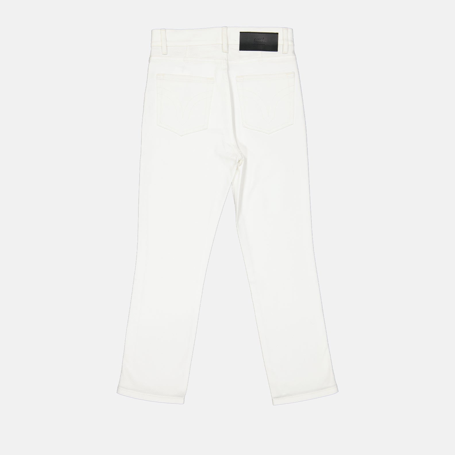 AMI Paris, white cropped pants, luxury women's trousers, high-end fashion, elegant women's pants