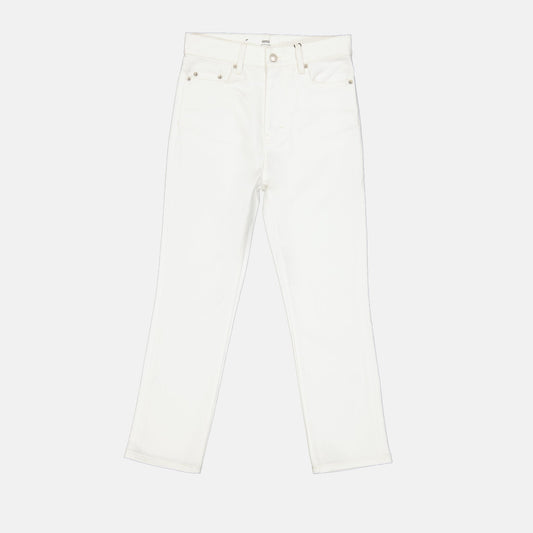 AMI Paris, white cropped pants, luxury women's trousers, high-end fashion, elegant women's pants