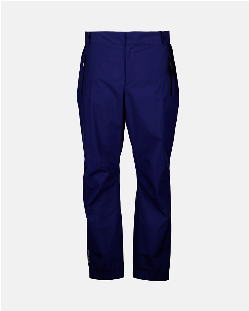 Moncler Grenoble, blue ski pants, luxury ski wear, men's ski clothing, high-performance ski pants