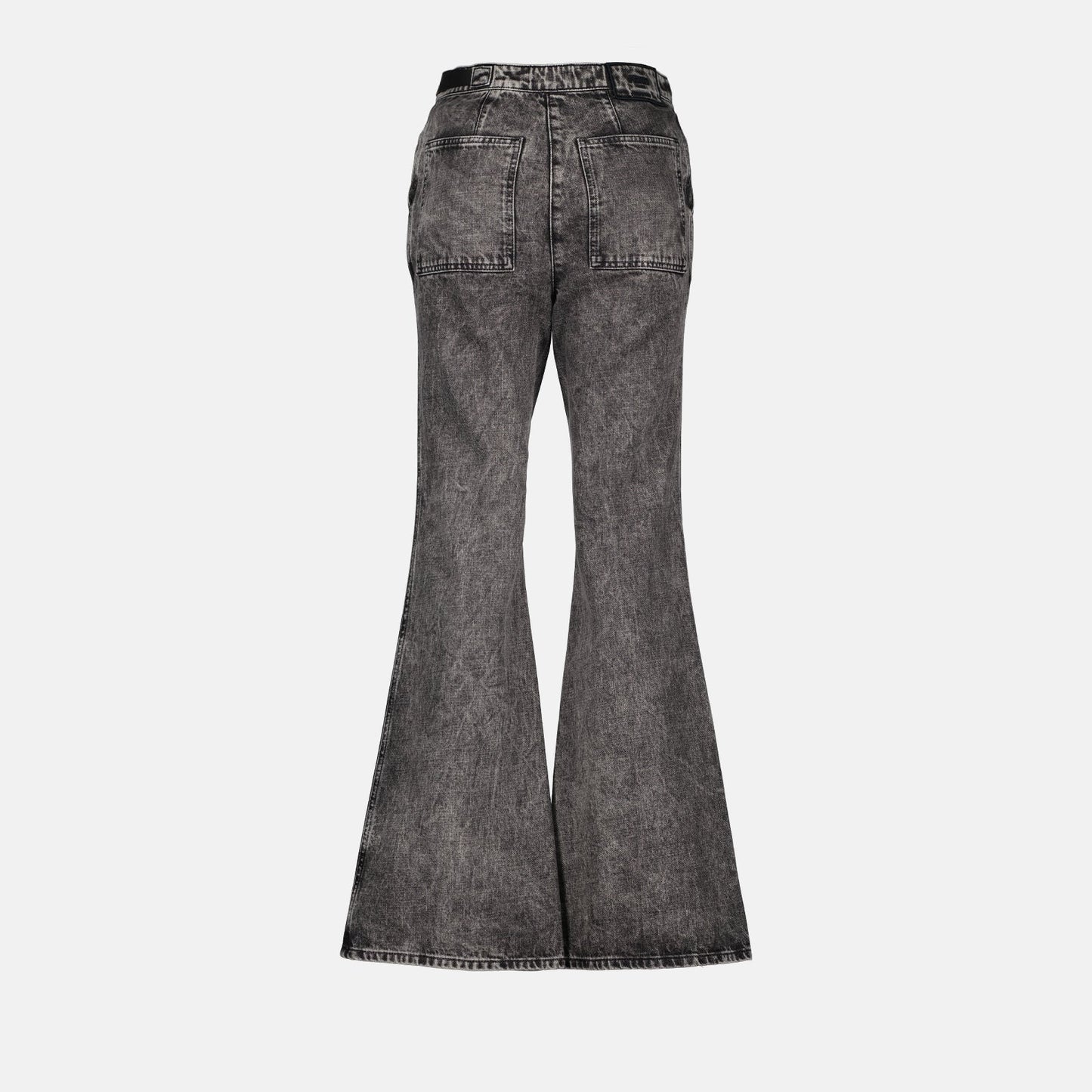 Fendi denim trousers, black denim trousers, women's luxury jeans, designer trousers, high-end fashion