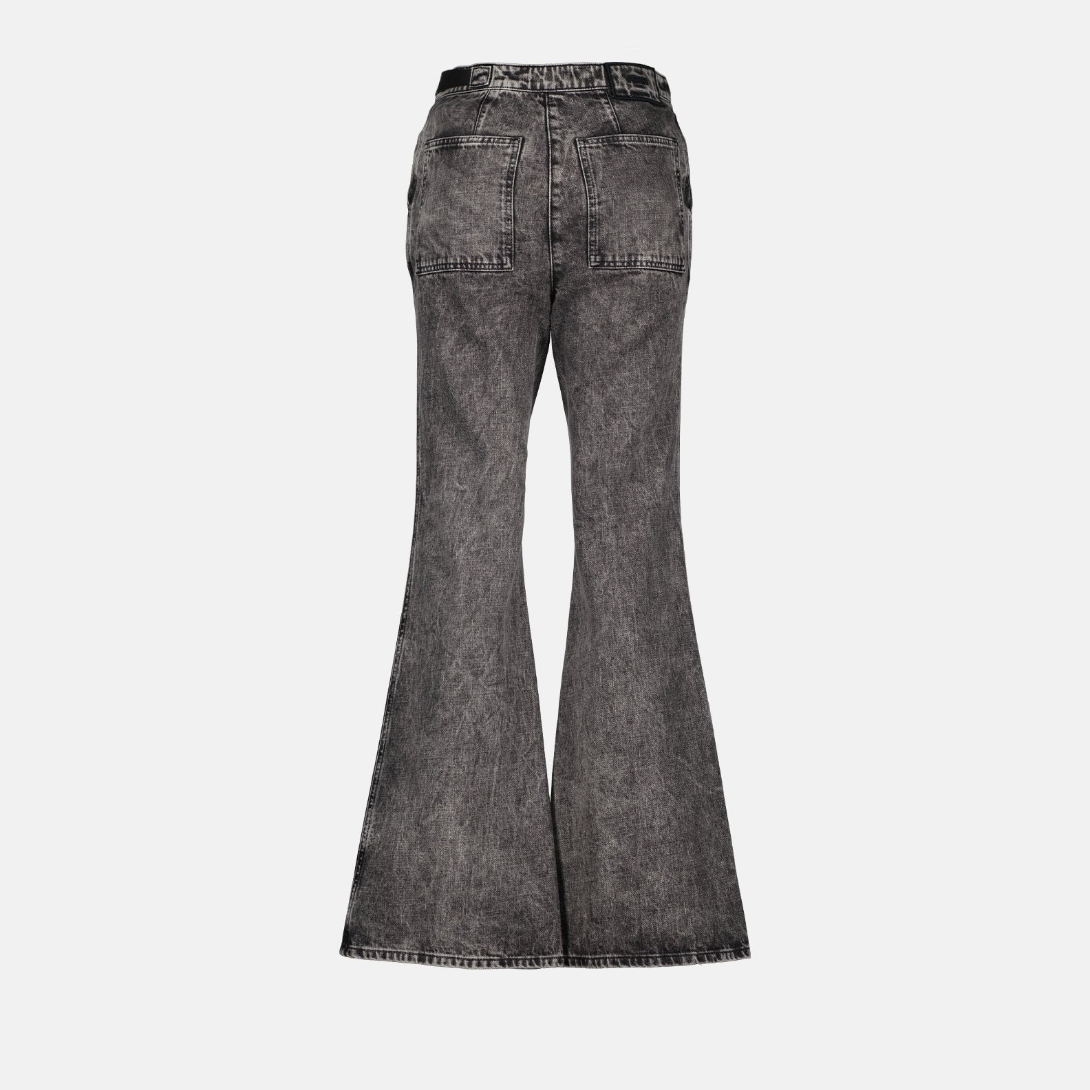 Fendi denim trousers, black denim trousers, women's luxury jeans, designer trousers, high-end fashion