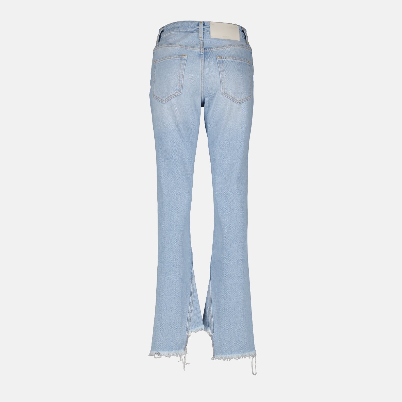 Off-White jeans, bleach twist jeans, luxury women's denim, high-end fashion, designer denim