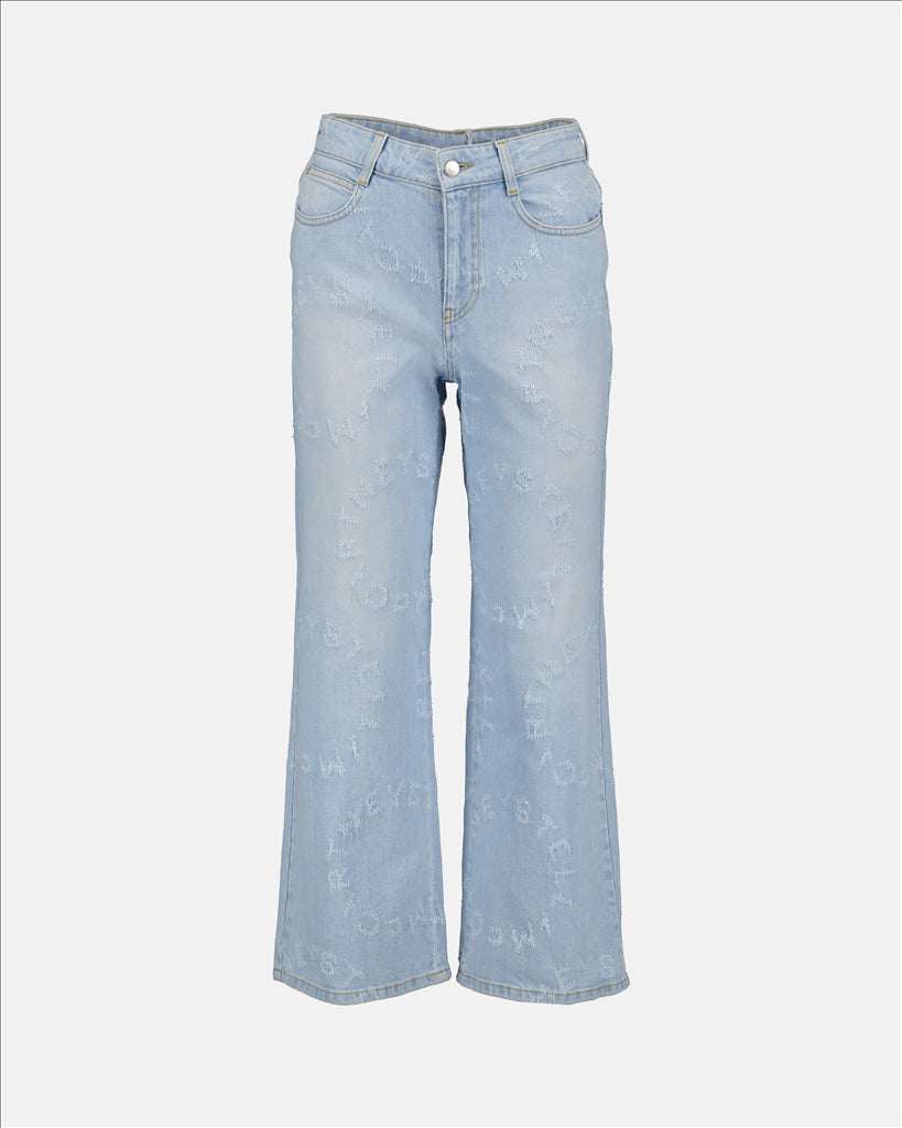 Stella McCartney jeans, luxury denim pants, women’s blue jeans, high-end fashion, designer pants