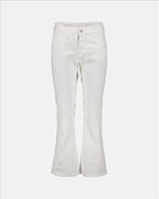 Maison Margiela jeans
    Flared jeans for women
    White luxury jeans
    Elegant women's denim
    High-end designer jeans