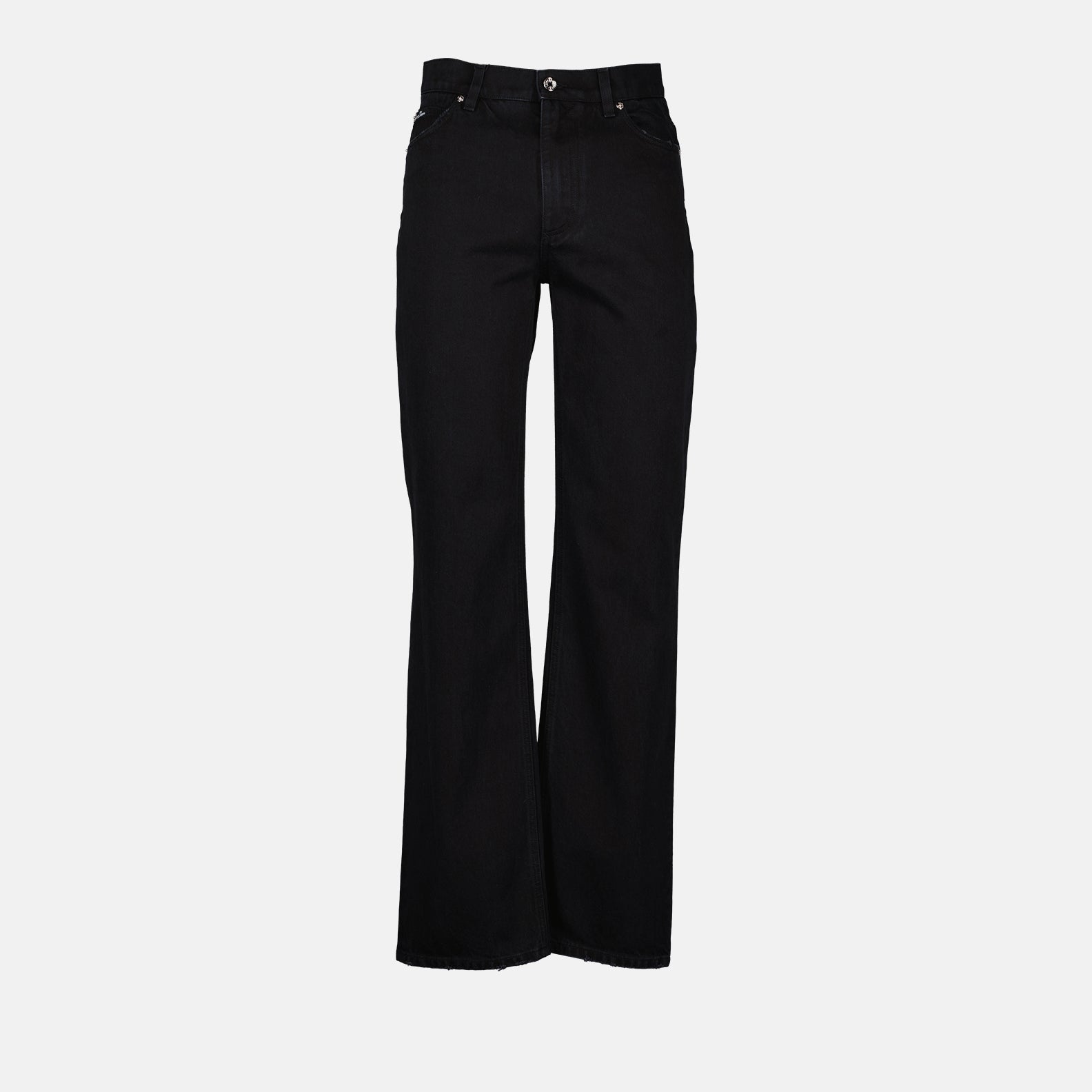 Dolce & Gabbana, Black Denim Pants, Women’s Luxury Jeans, Elegant Women’s Pants, High-End Fashion