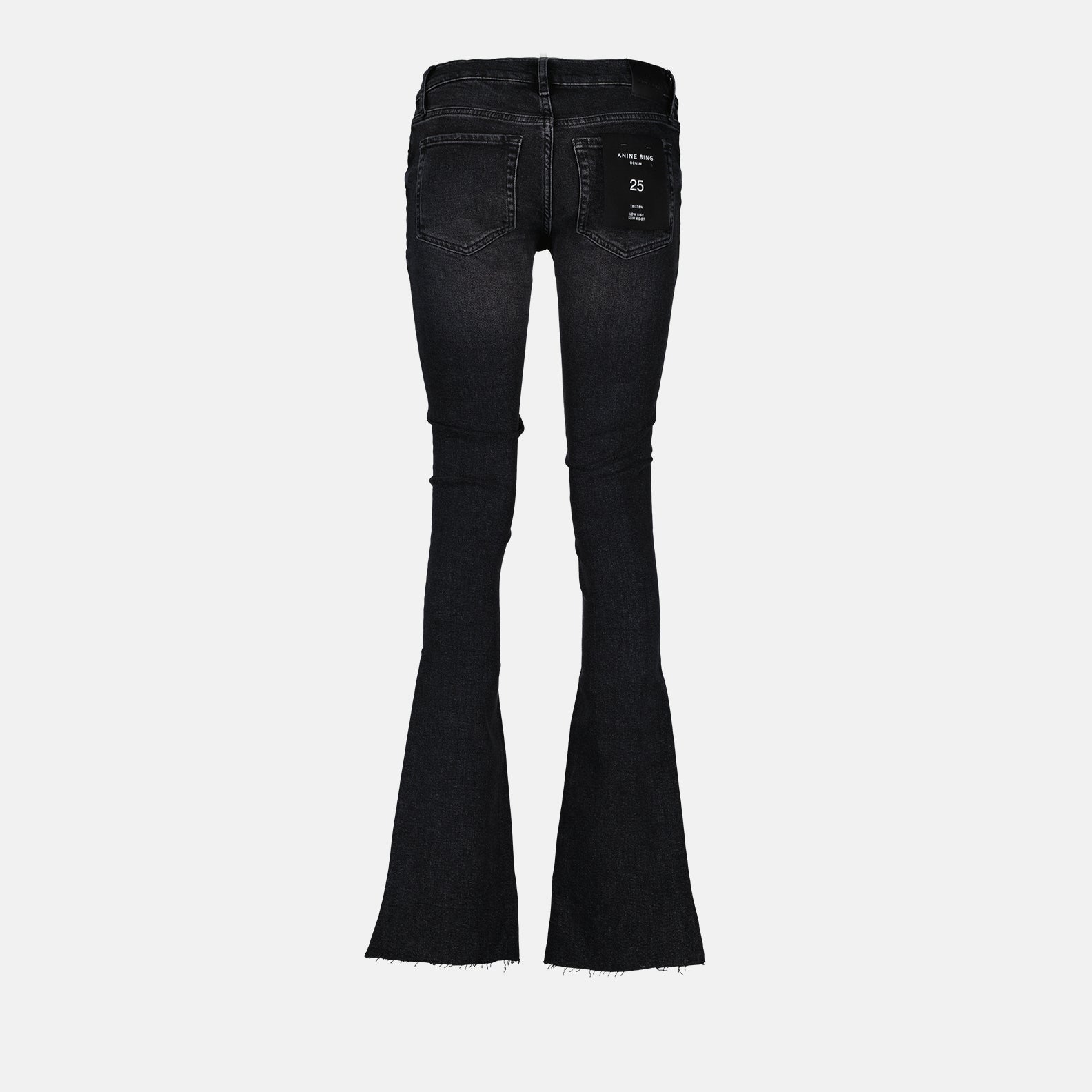 Anine Bing black bell bottom flare jeans size popular 25