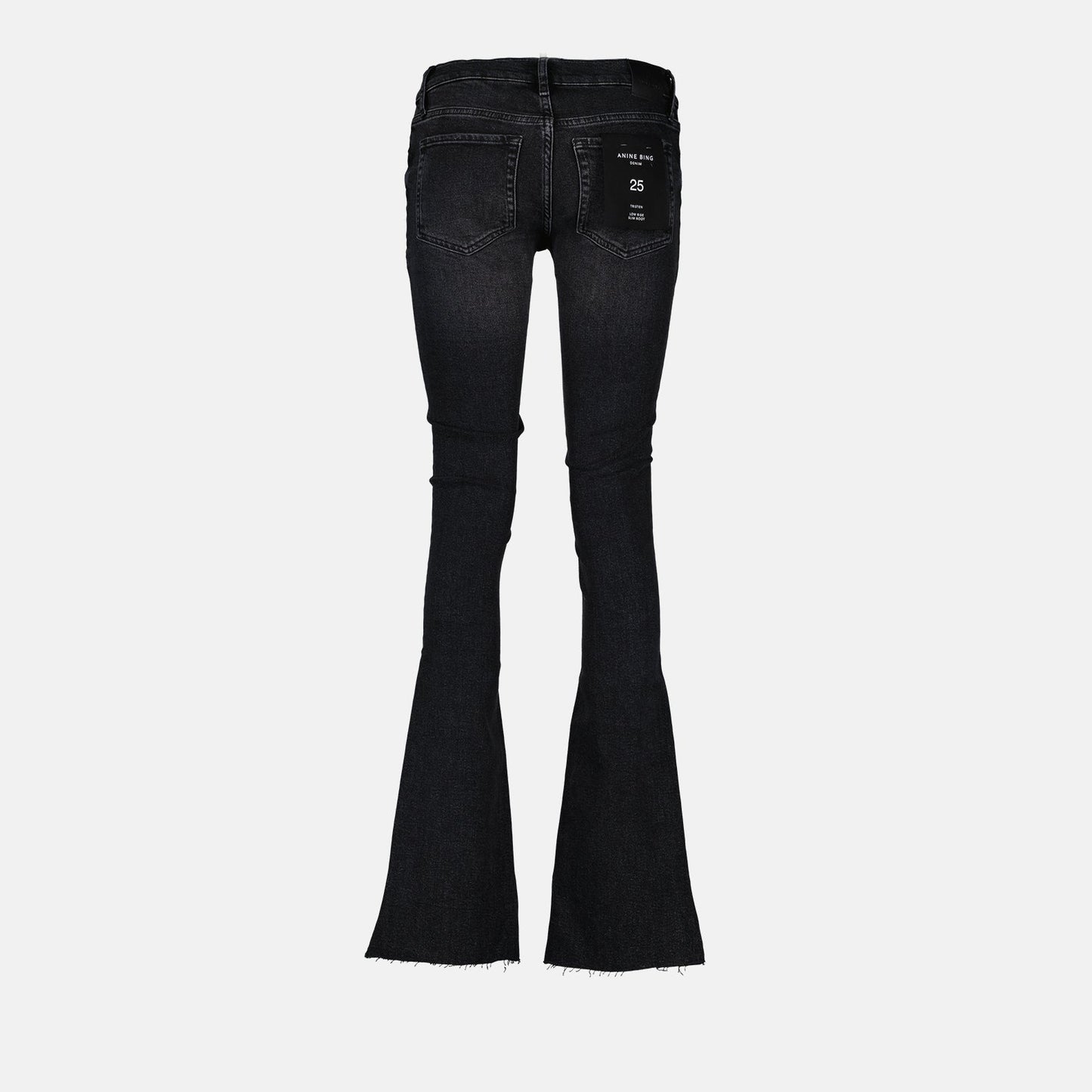 Anine Bing, flared jeans, black denim, luxury jeans, designer denim