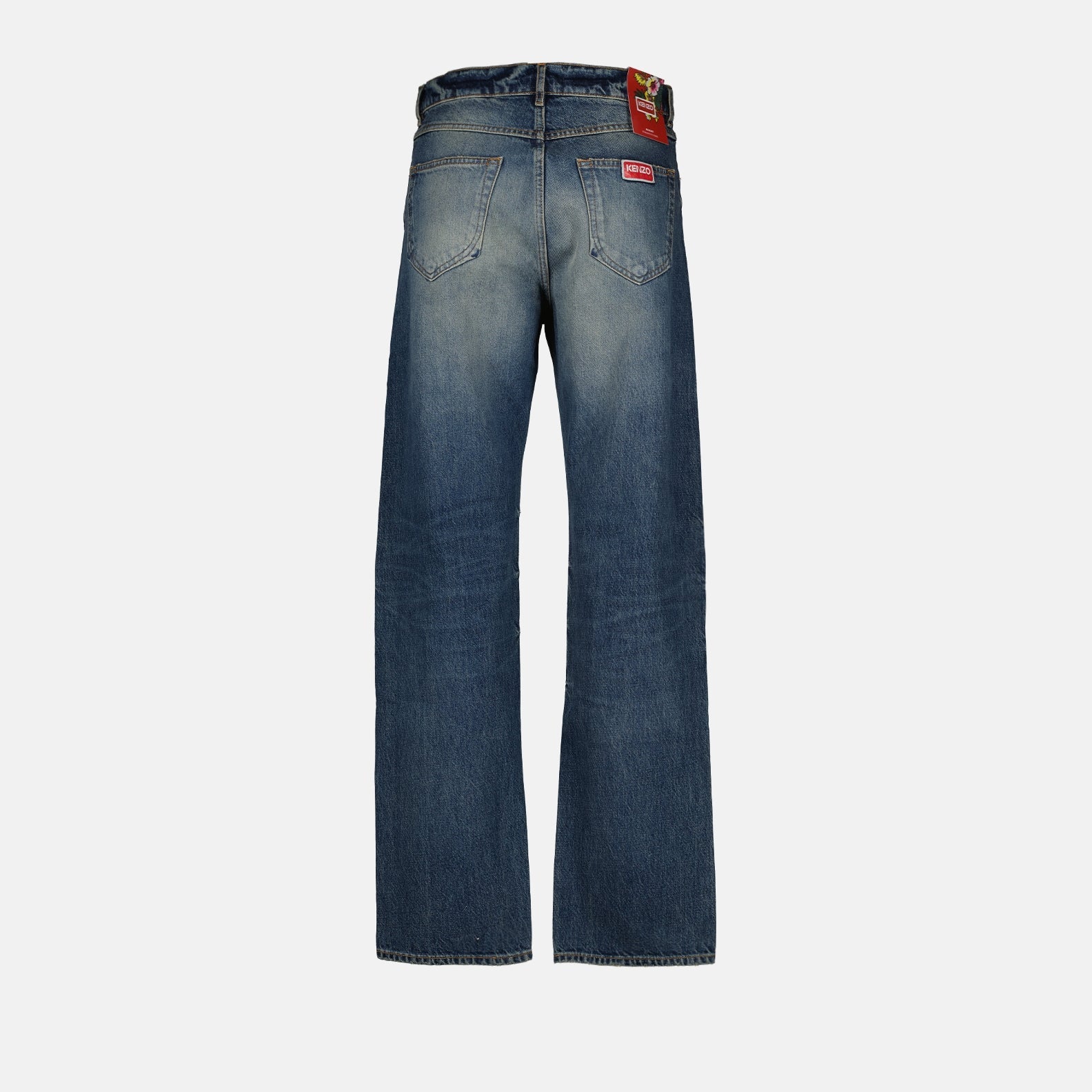 Kenzo jeans, men's faded jeans, luxury men's denim, men's fashion, premium jeans