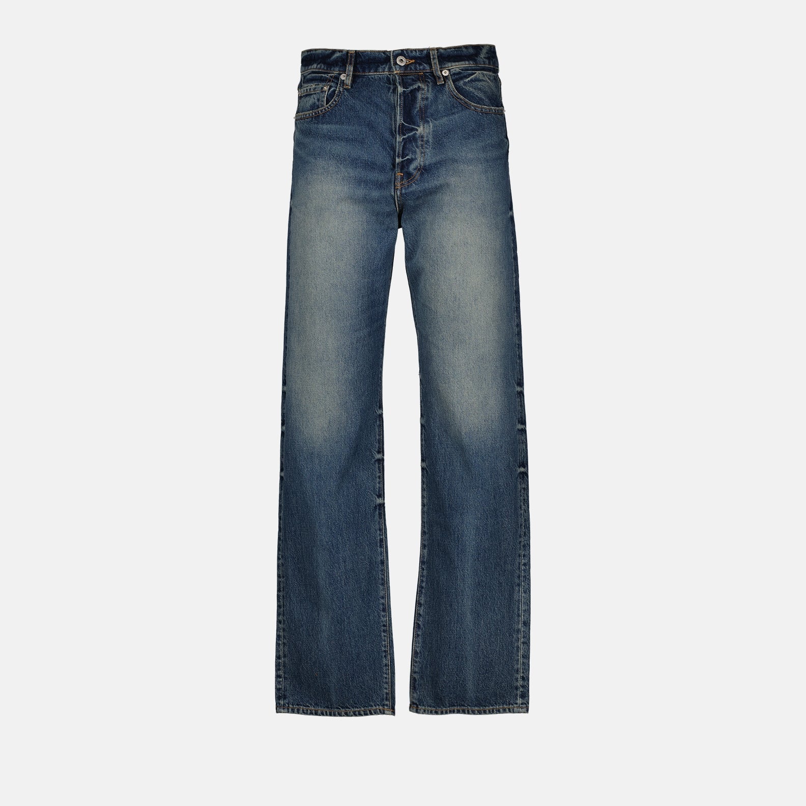 Kenzo jeans, men's faded jeans, luxury men's denim, men's fashion, premium jeans