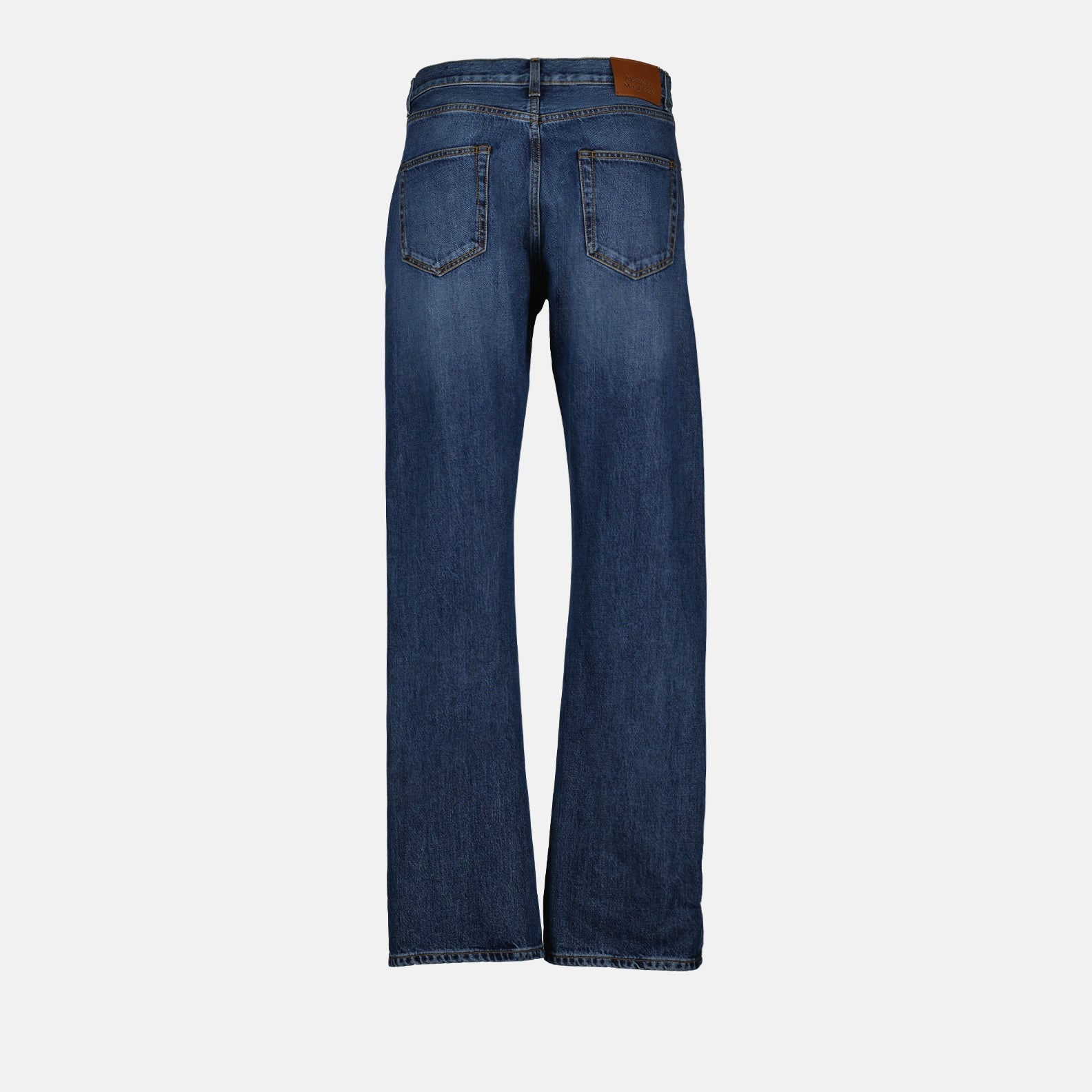 Alexander McQueen, Men's jeans, Straight-leg jeans, Luxury denim, High-end fashion