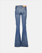 Flared Pants, Luxury Women's Jeans, Quality Denim, Trendy Cut, Casual Elegance