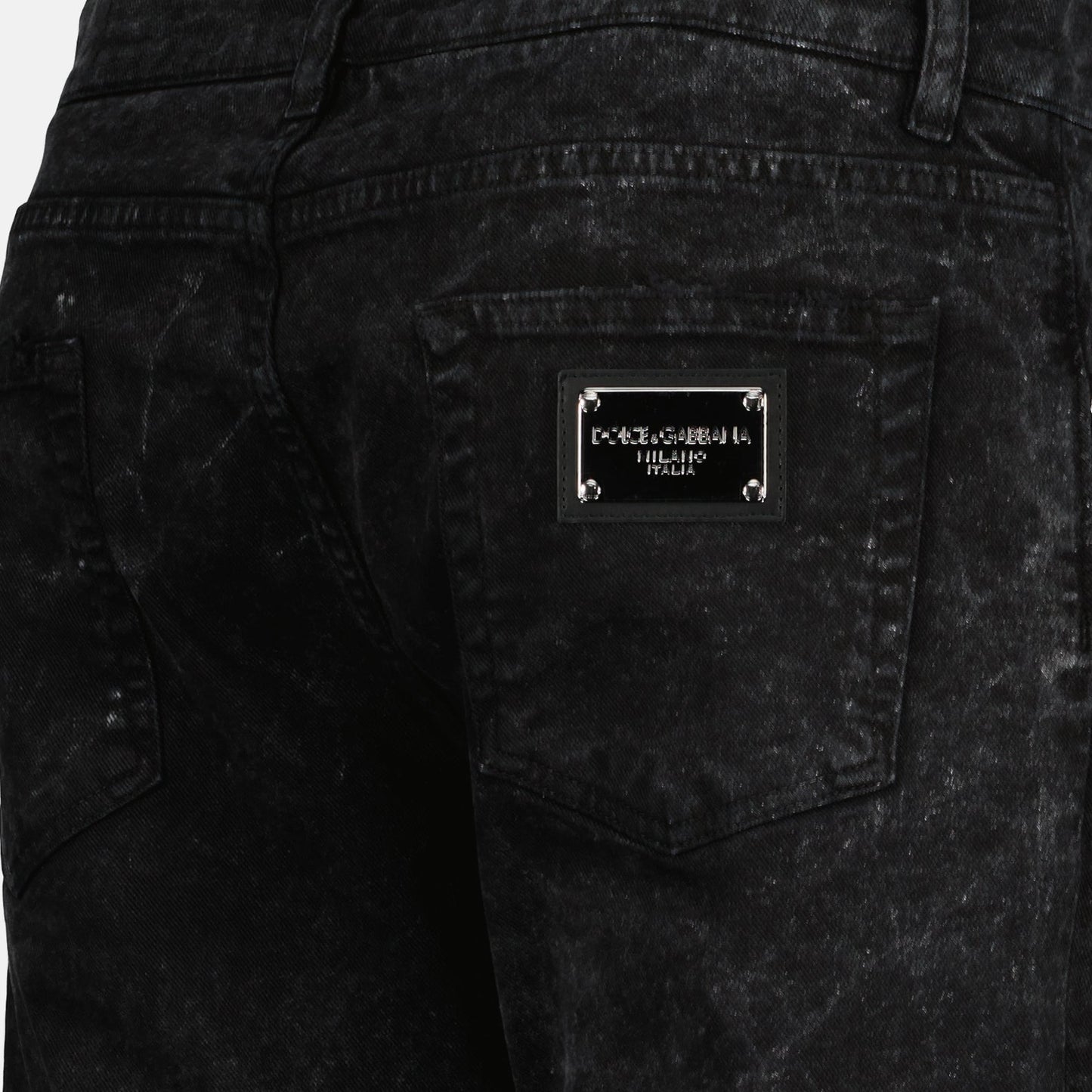 faded jeans, black denim, Dolce & Gabbana jeans, luxury jeans, fashion jeans