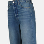 Anine Bing jeans, flared jeans, high-end denim, luxury casual wear, faded blue jeans