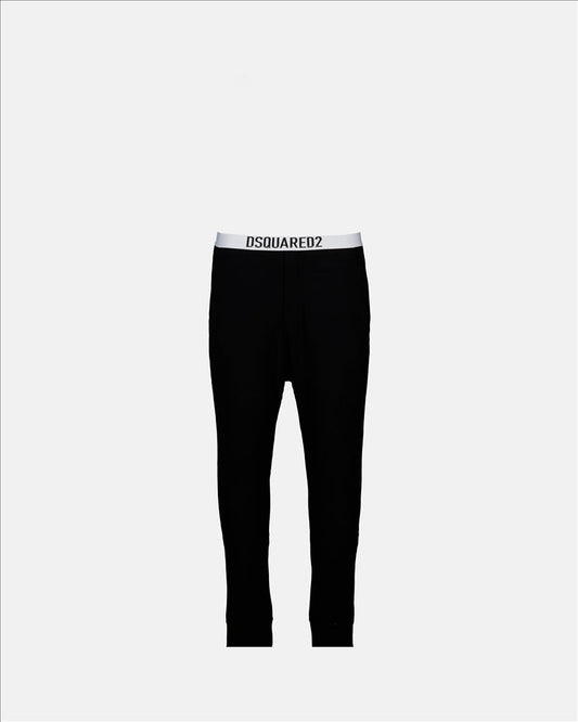 Dsquared2 jogging pants, black logo sweatpants, luxury men’s loungewear, designer athleisure, upscale casual wear