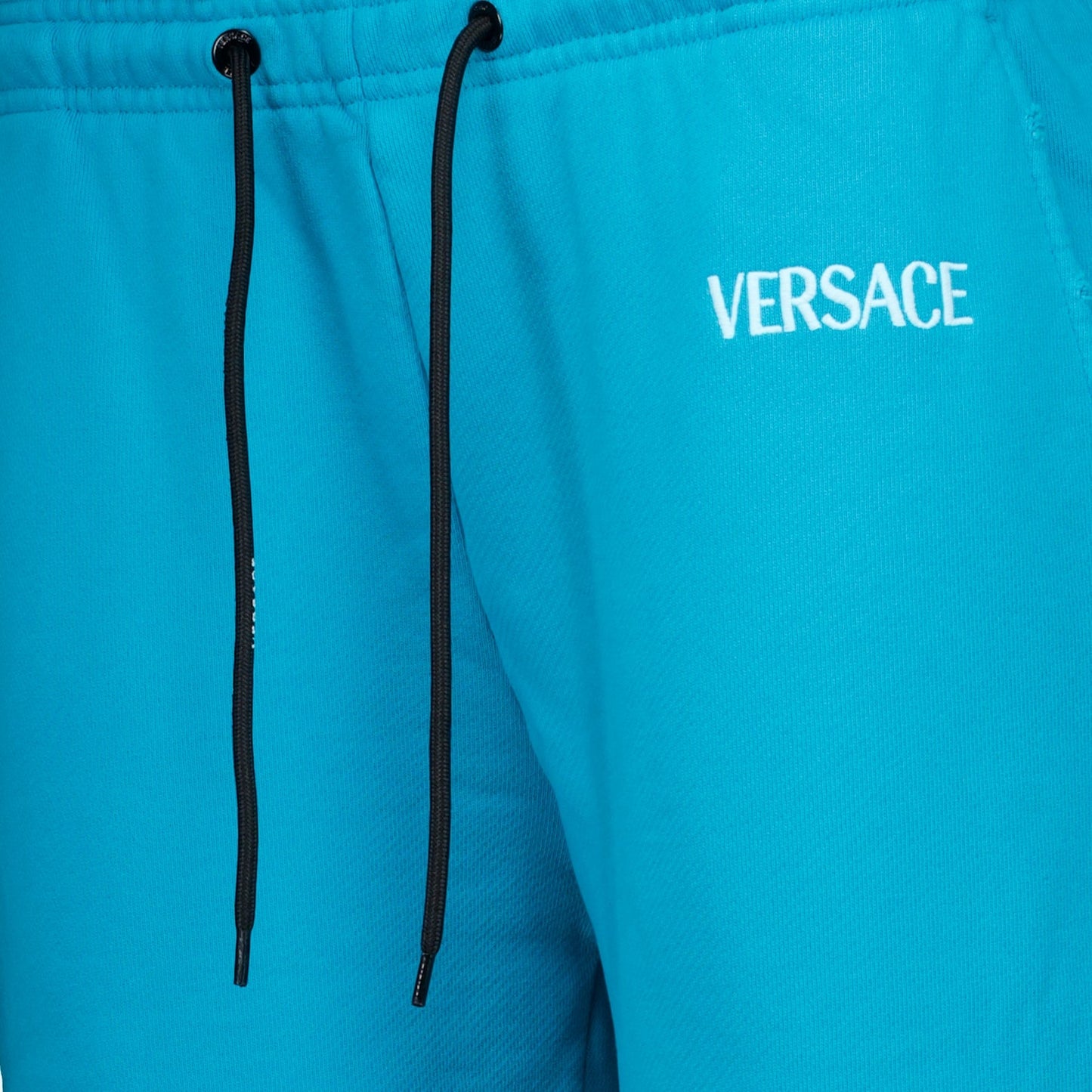 Versace, Blue Jogging Pants, Luxury Womenswear, Designer Jogging Pants, High-end Fashion