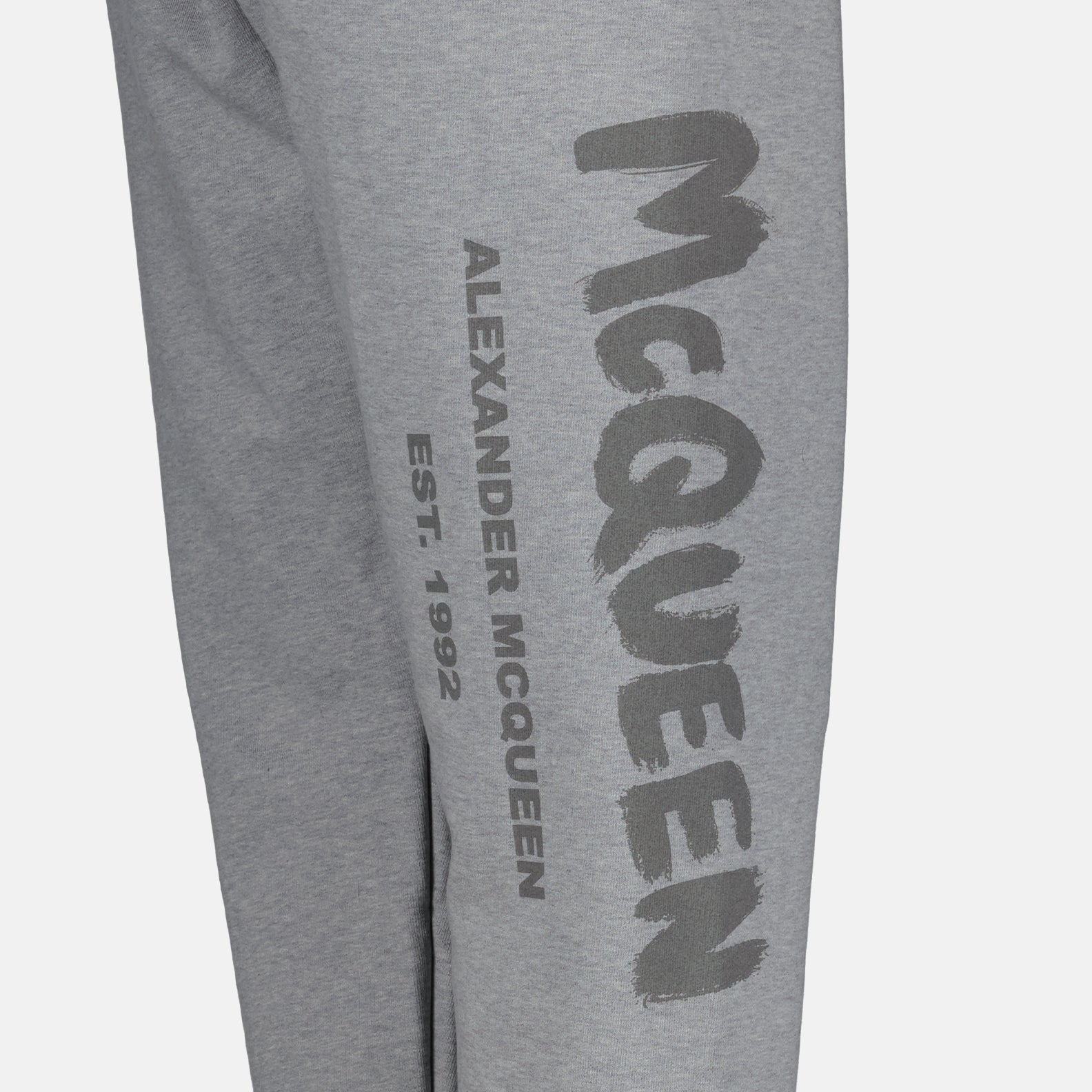 Alexander McQueen, graffiti jogging pants, men's designer joggers, luxury fashion, street art clothing