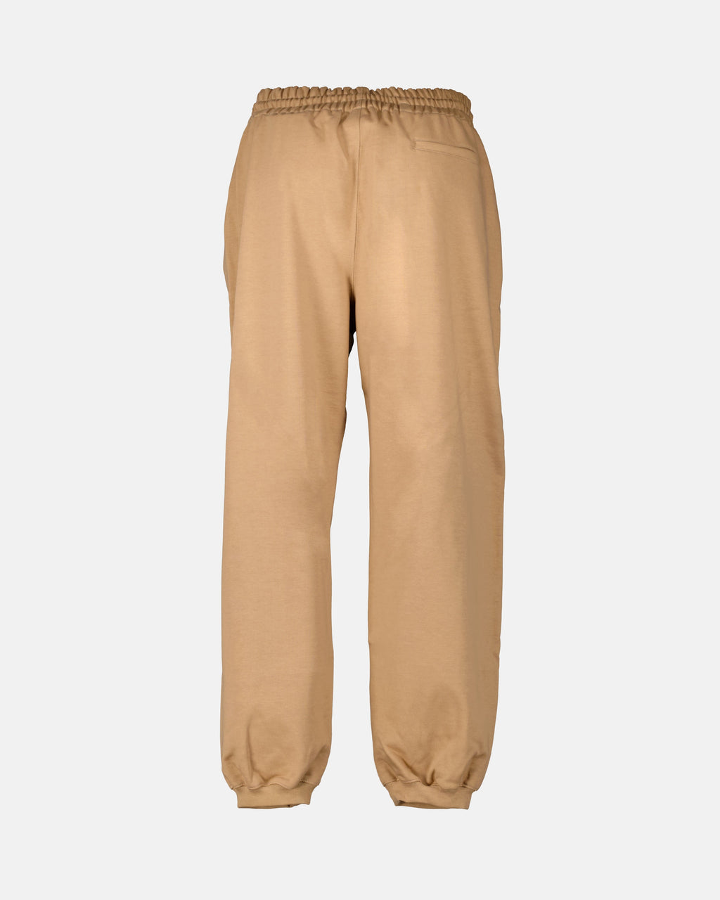 Women's jogging pants, elegant brown joggers, Off-White, casual luxury, fashion trend