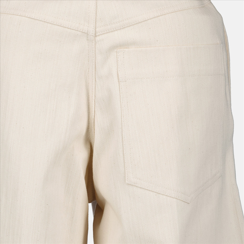 Beige Wide-Leg Pants, Palazzo Trousers, Moncler Genius, Luxury for Women, High-End Fashion