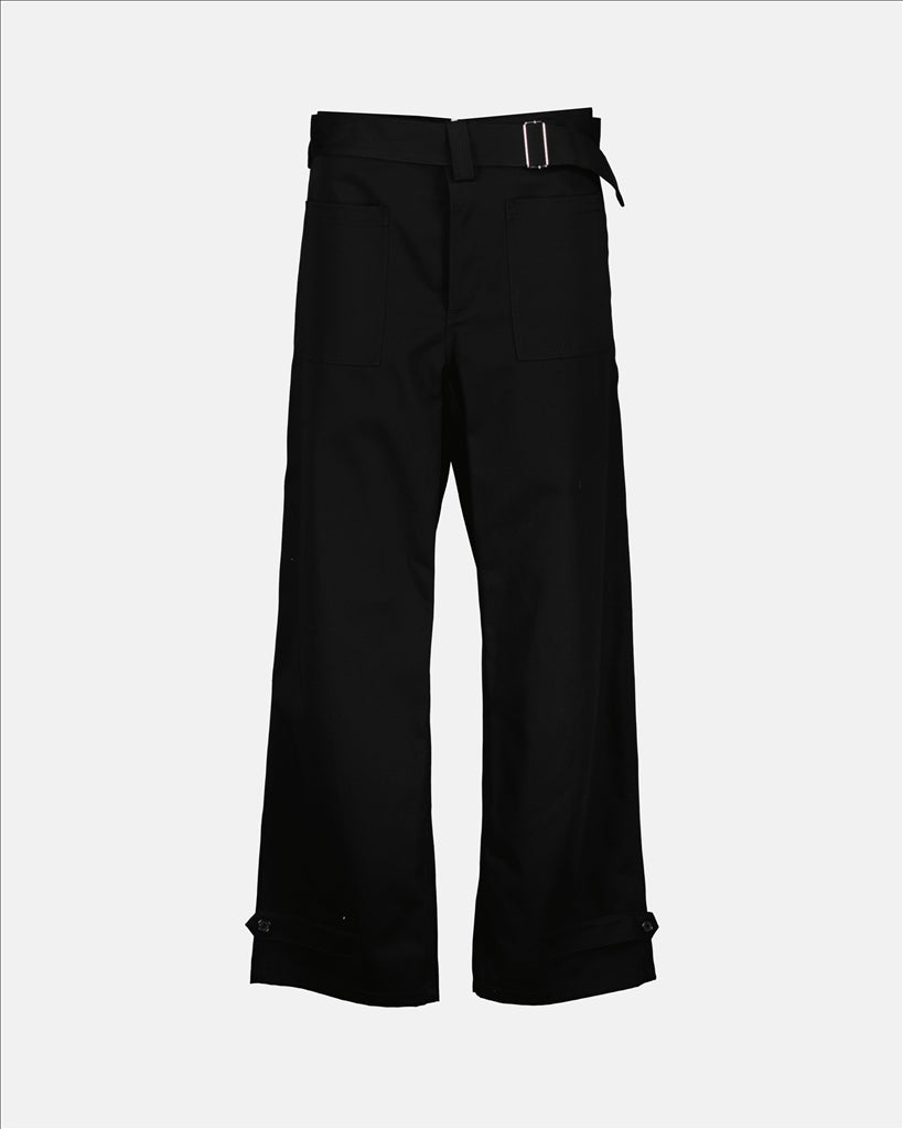 military cargo pants, Alexander McQueen, unisex luxury pants, black cargo pants, designer cargo pants