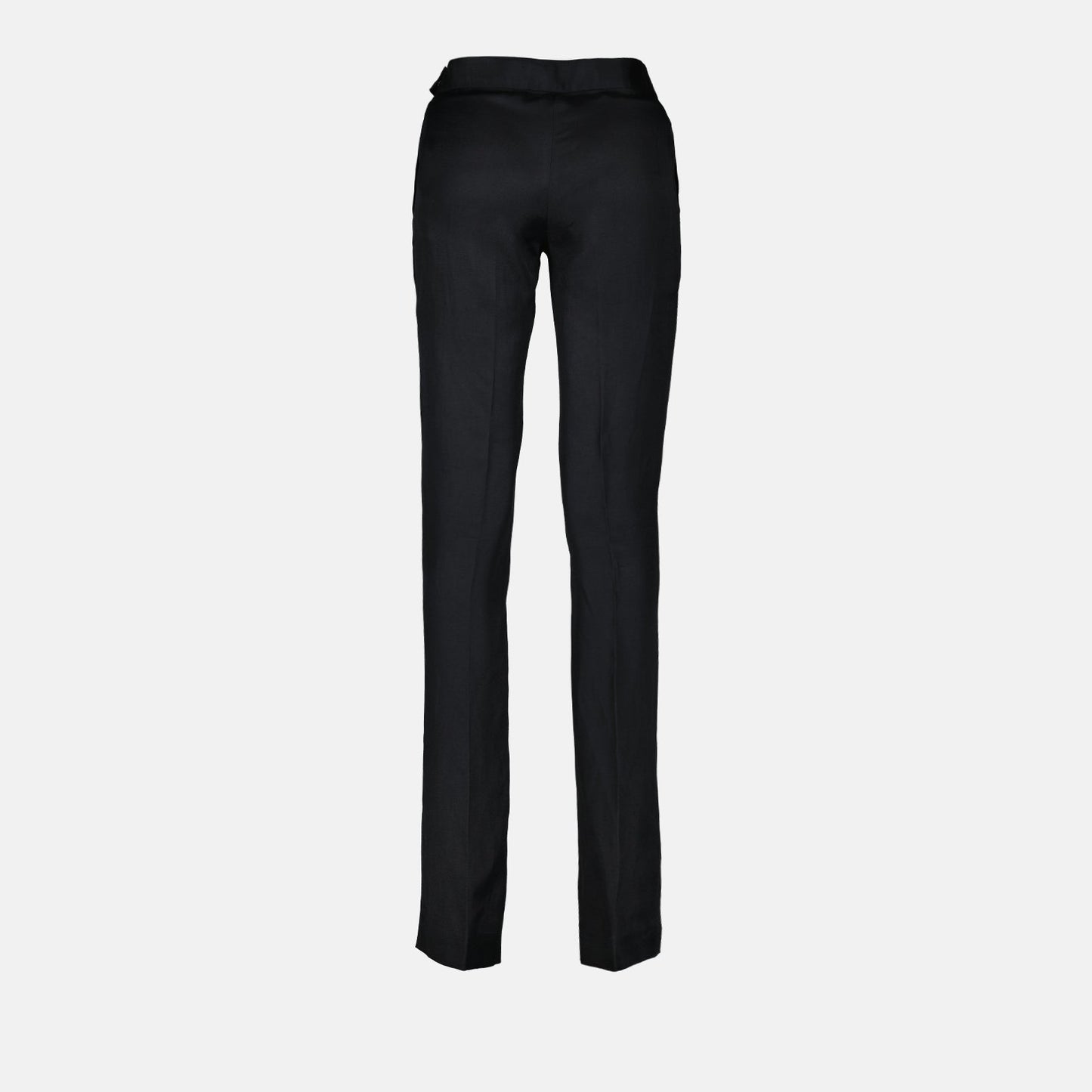 Stella McCartney, women's black trousers, pleated trousers, luxury fashion, elegant trousers