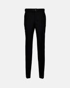 Black trousers, men's fashion, Buckle, elegant pants, slim fit