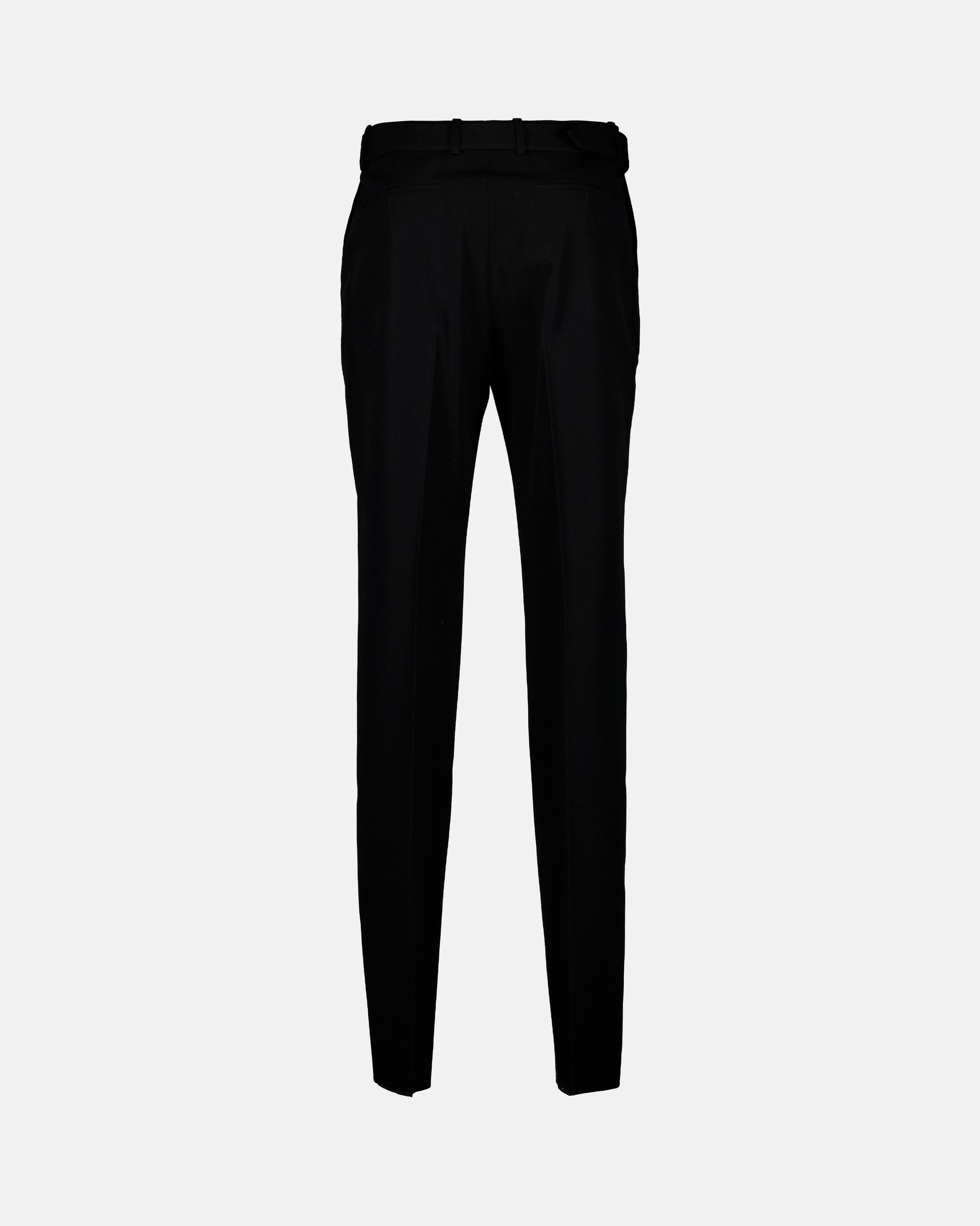 Black trousers, men's fashion, Buckle, elegant pants, slim fit