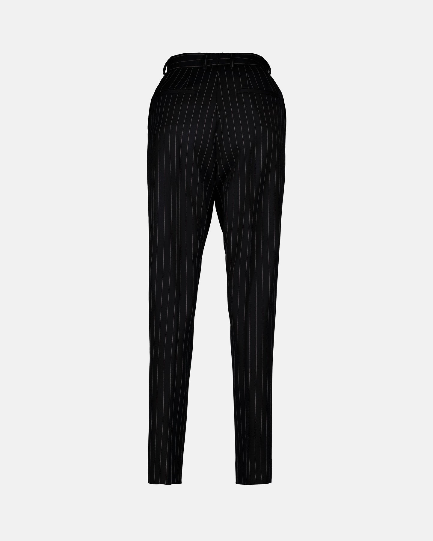 Striped trousers, Dolce & Gabbana, women's trousers, high-waisted, wool trousers