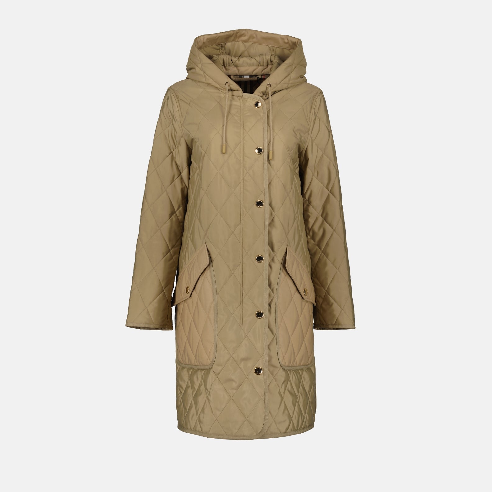 Burberry Roxby Parka, Beige Parka for Women, Luxury Women's Outerwear, Burberry Outerwear, Designer Women's Parka