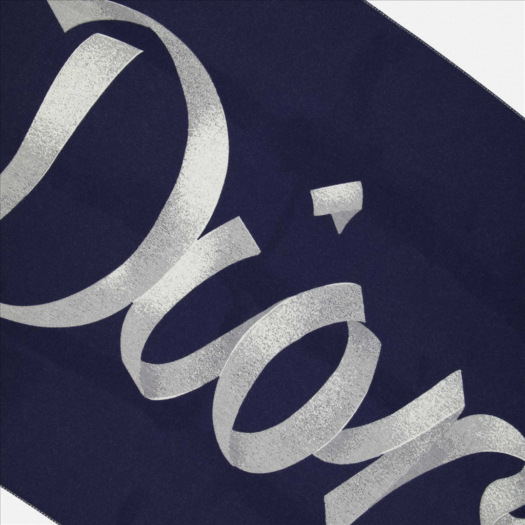 Dior Throw, Luxury Accessory, Signature Blue, Refined Decoration, Elegant Comfort