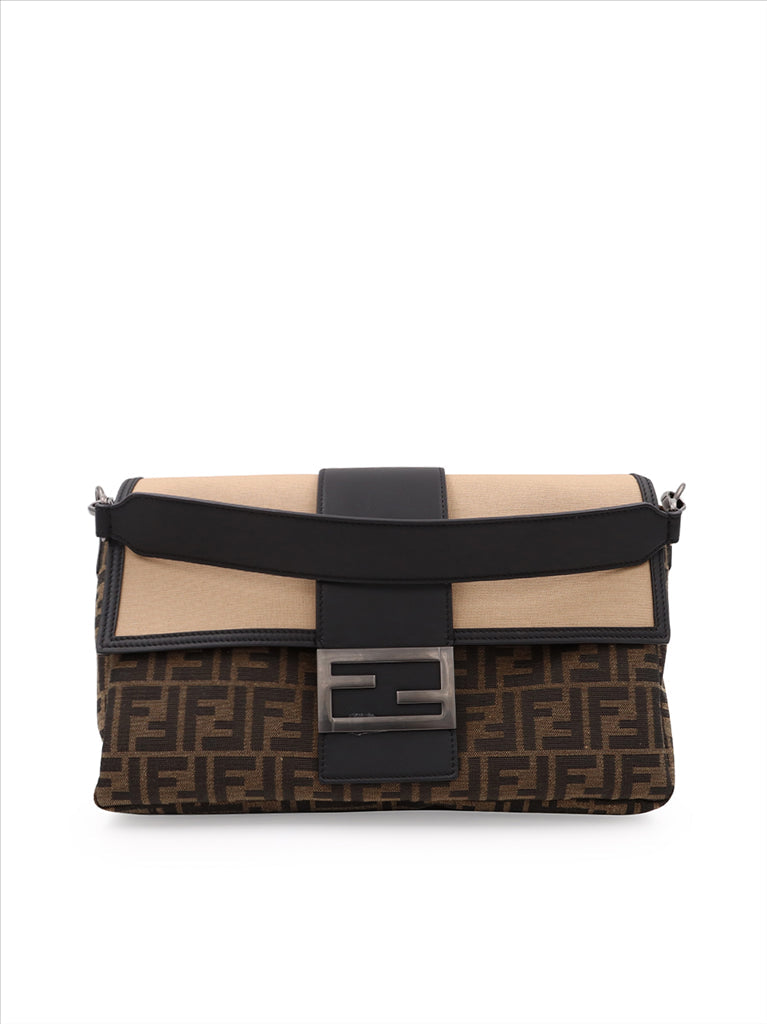 Fendi pochette, luxury men's accessories, brown Baguette, men's designer bags, high-end fashion