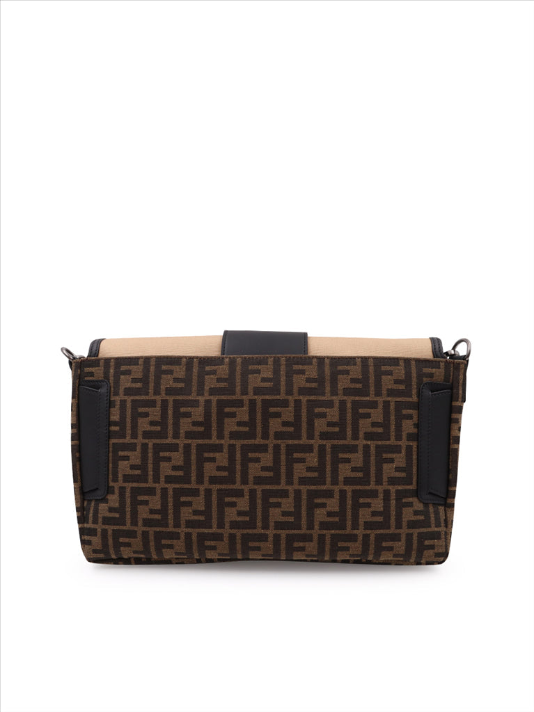 Fendi pochette, luxury men's accessories, brown Baguette, men's designer bags, high-end fashion