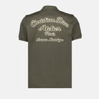 Dior Polo, Men's Luxury Polo, Green Logo Polo, Dior Clothing, High-End Men's Fashion