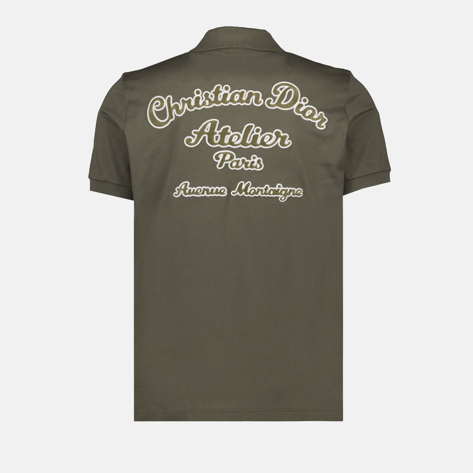 Dior Polo, Men's Luxury Polo, Green Logo Polo, Dior Clothing, High-End Men's Fashion