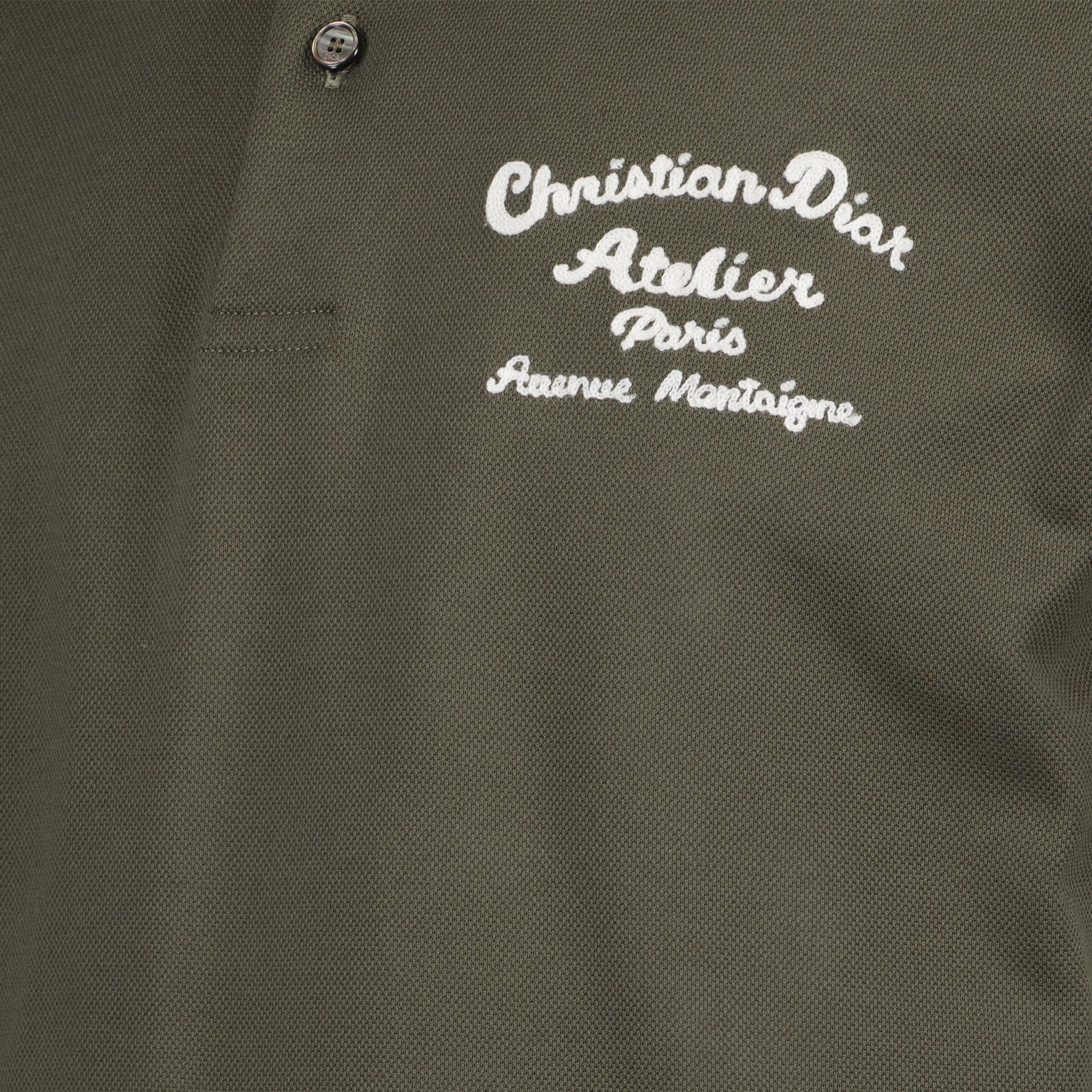 Dior Polo, Men's Luxury Polo, Green Logo Polo, Dior Clothing, High-End Men's Fashion