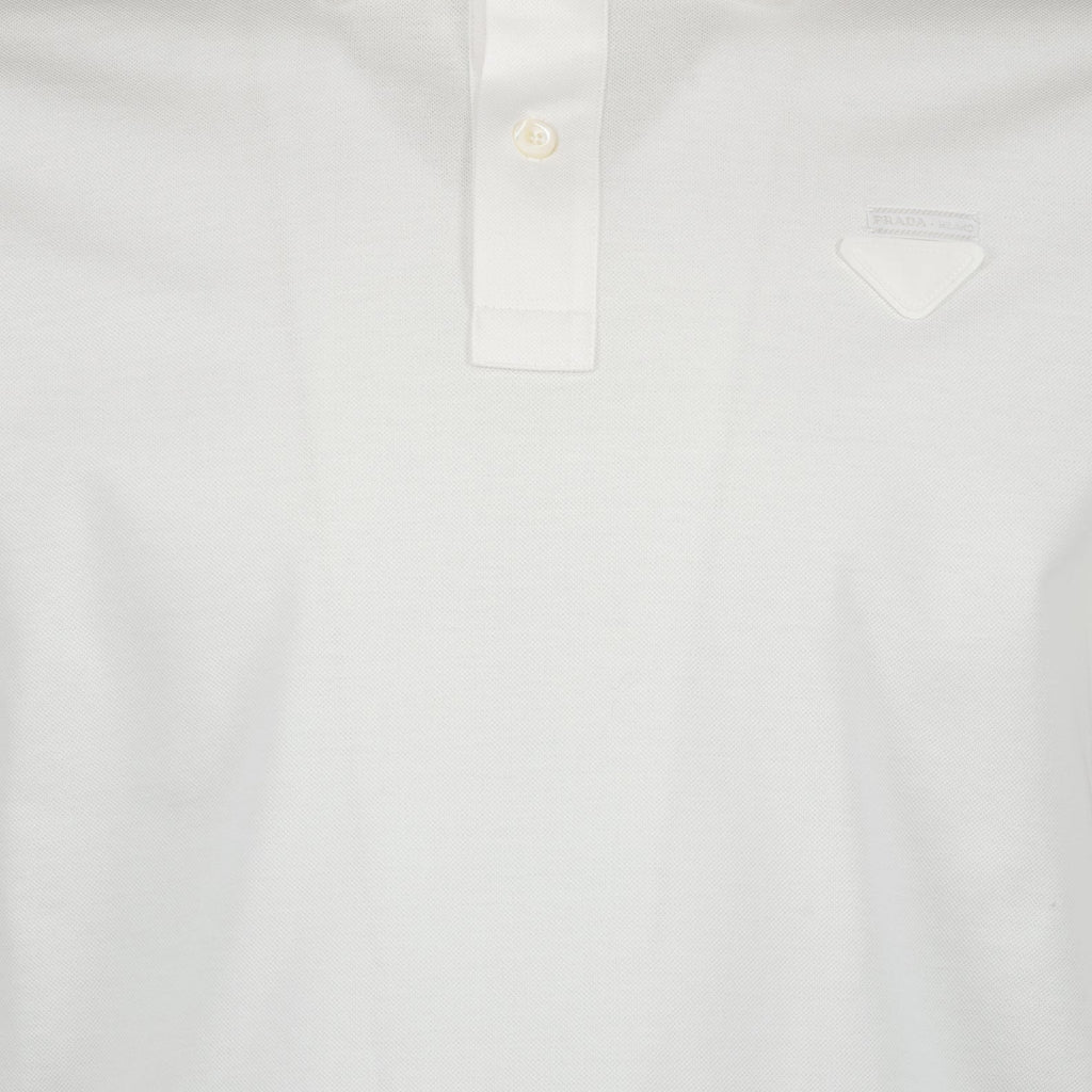 Prada, white polo, luxury menswear, designer clothing, high-end fashion