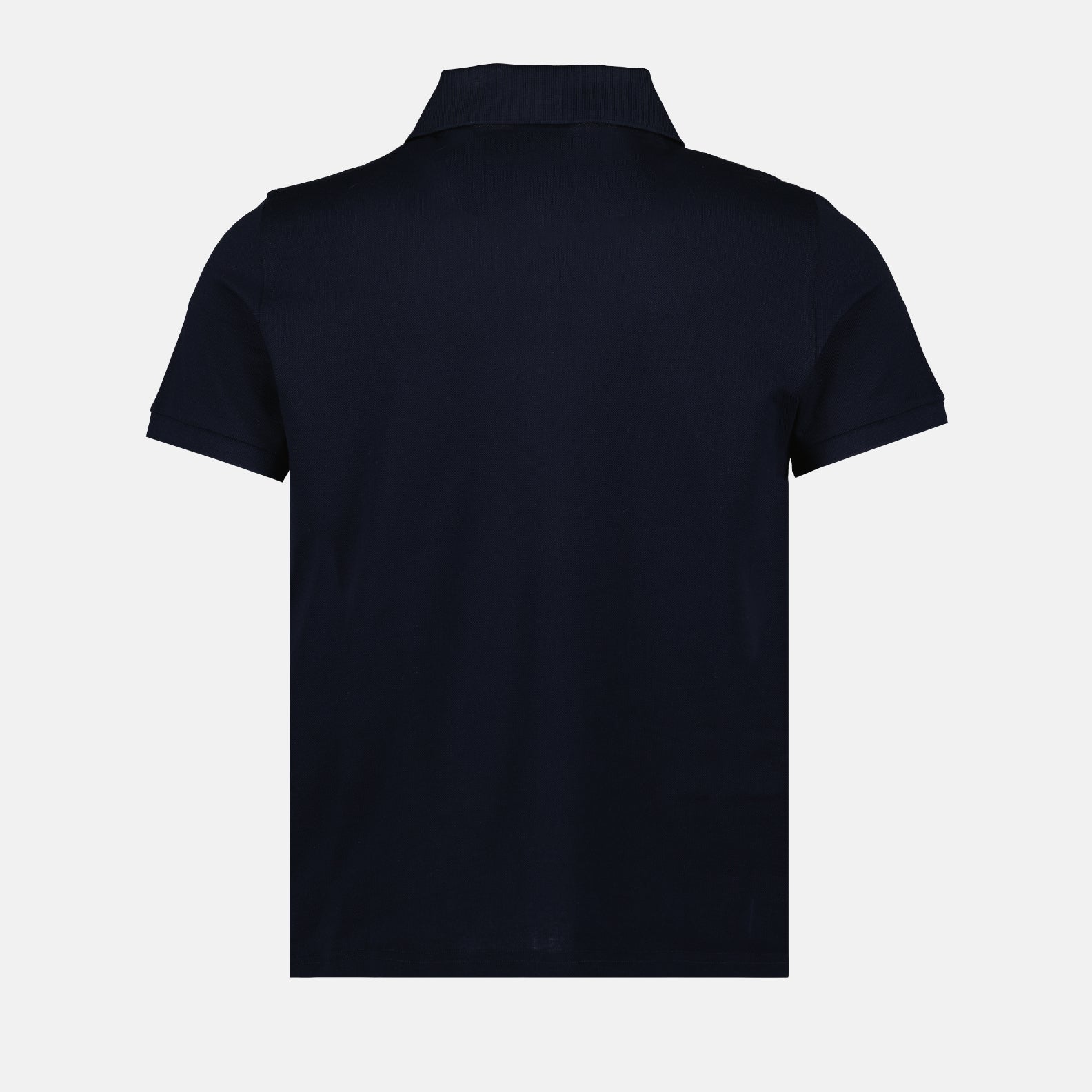 Saint Laurent polo, cotton piqué polo, luxury men’s polo, navy polo shirt, high-end men's fashion