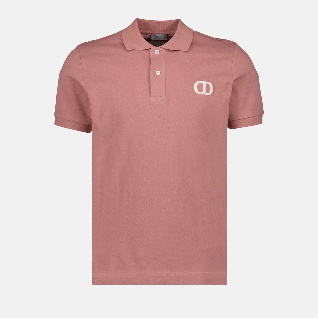 Dior Polo, CD Icon, Men’s luxury polo, Rose polo shirt, Designer menswear