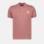 Dior Polo, CD Icon, Men’s luxury polo, Rose polo shirt, Designer menswear