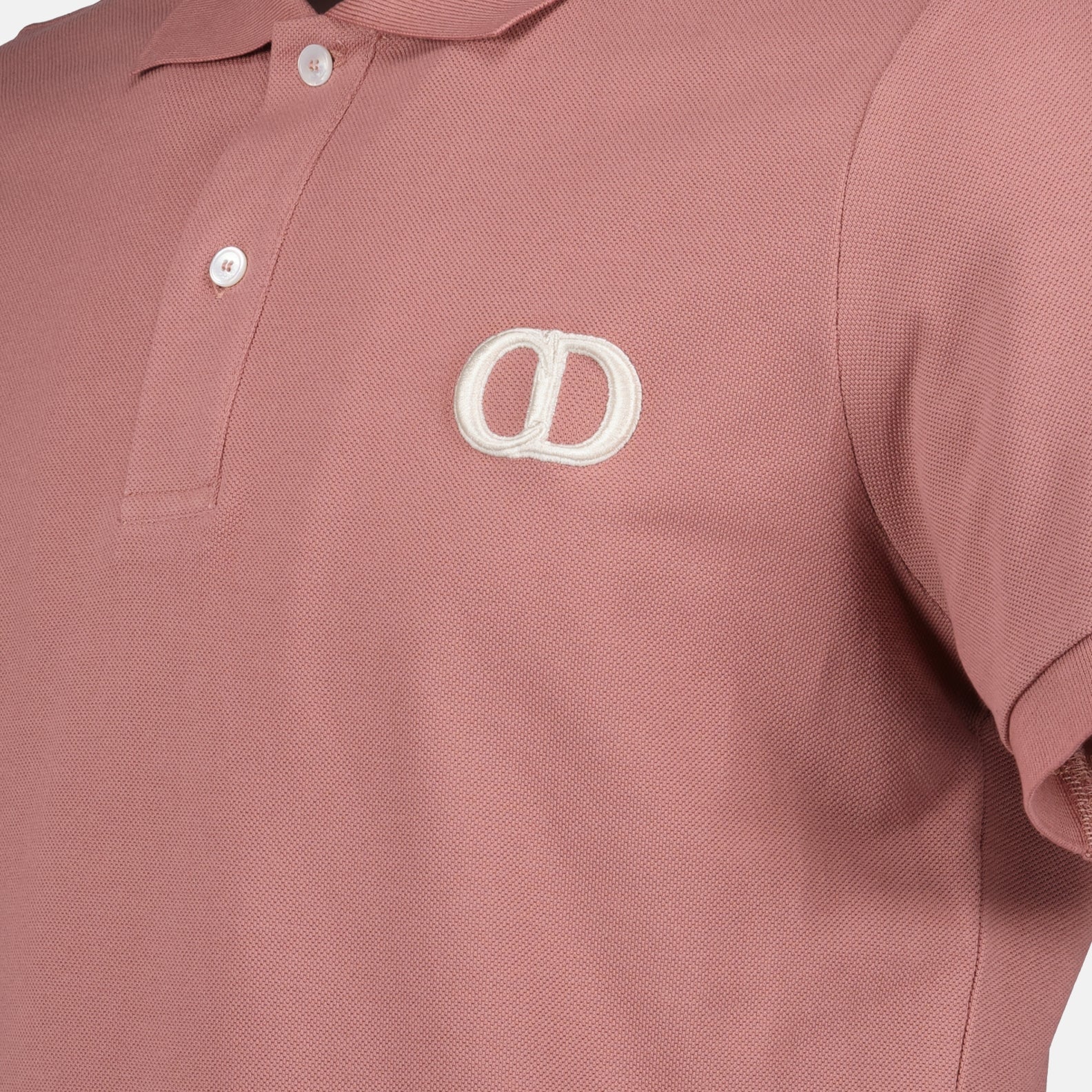Dior Polo, CD Icon, Men’s luxury polo, Rose polo shirt, Designer menswear