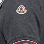 Moncler polo, luxury polo, grey polo shirt, designer polo, men's fashion
