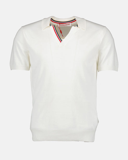 Orlebar Brown, Polo Horton, Luxury Menswear, White Polo Shirt, Elegant Casual Wear