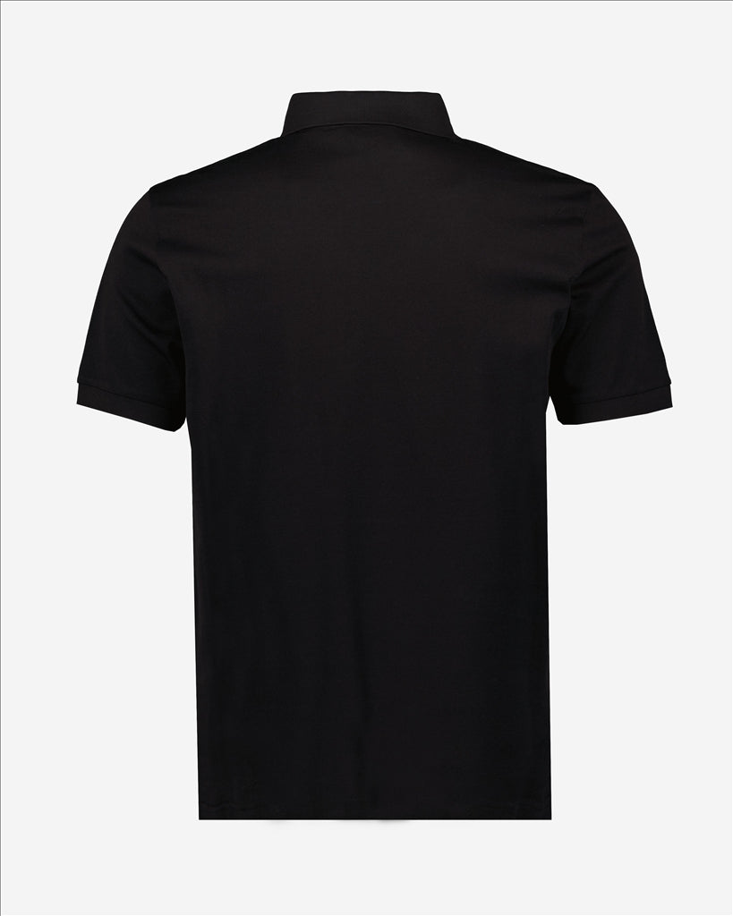 Prada polo shirt, men's luxury polo, noir polo, designer menswear, high-end fashion