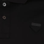 Prada polo shirt, men's luxury polo, noir polo, designer menswear, high-end fashion
