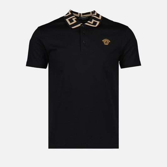 Versace, Medusa Polo, Men’s Luxury Shirt, Greca Pattern, Designer Polo