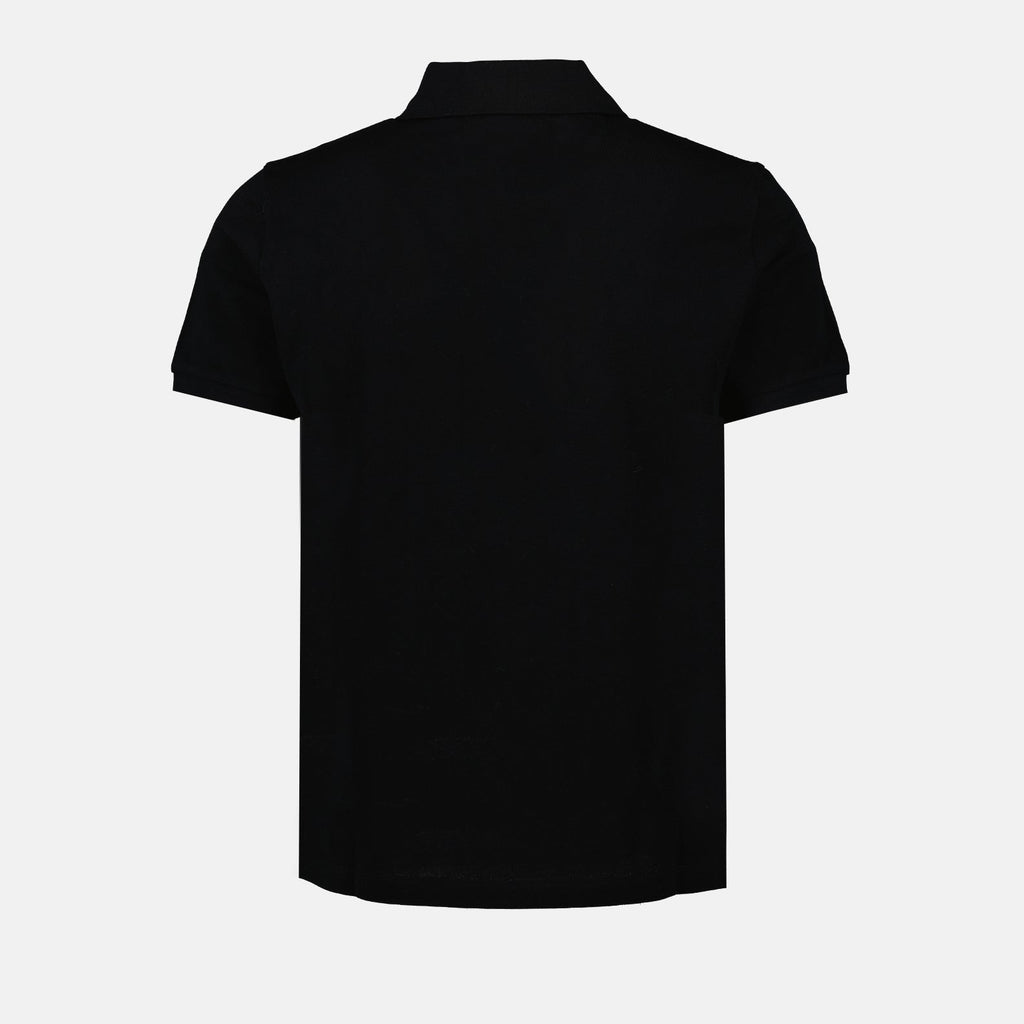 Fendi Men's Polo, Elegant Black Polo, Fendi FF, Luxury Cotton Polo, Luxury Men's Fashion