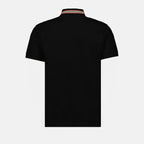 Burberry polo, luxury men's clothing, black polo shirt, elegant men's fashion, high-end men's wear