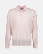 Pink Dior Polo, Luxury Men's Polo, Long Sleeve Elegance, High-End Men's Fashion, Dior Homme Ready-to-Wear