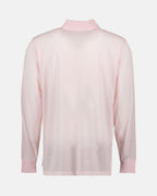 Pink Dior Polo, Luxury Men's Polo, Long Sleeve Elegance, High-End Men's Fashion, Dior Homme Ready-to-Wear