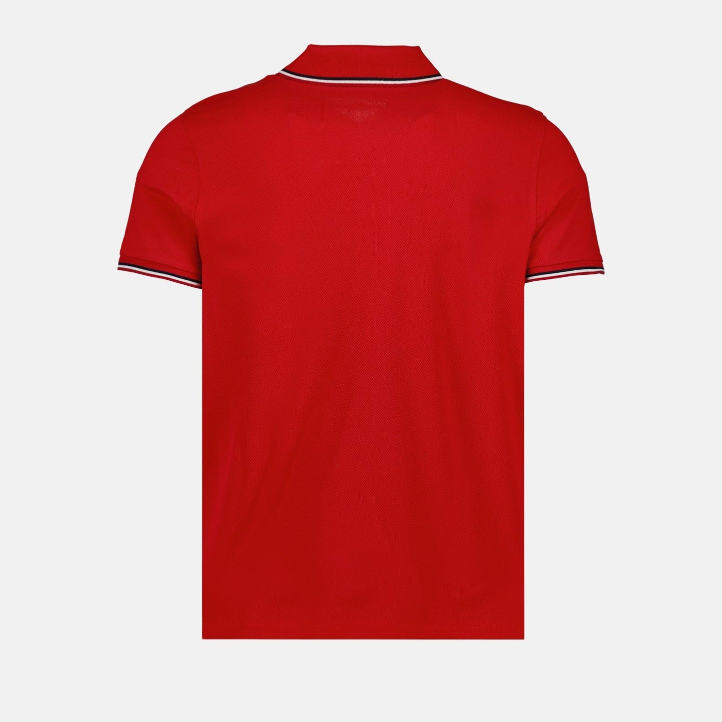 Moncler, Red Polo, Men's Luxury Polo, Logo-Trim Polo, High-End Men's Fashion