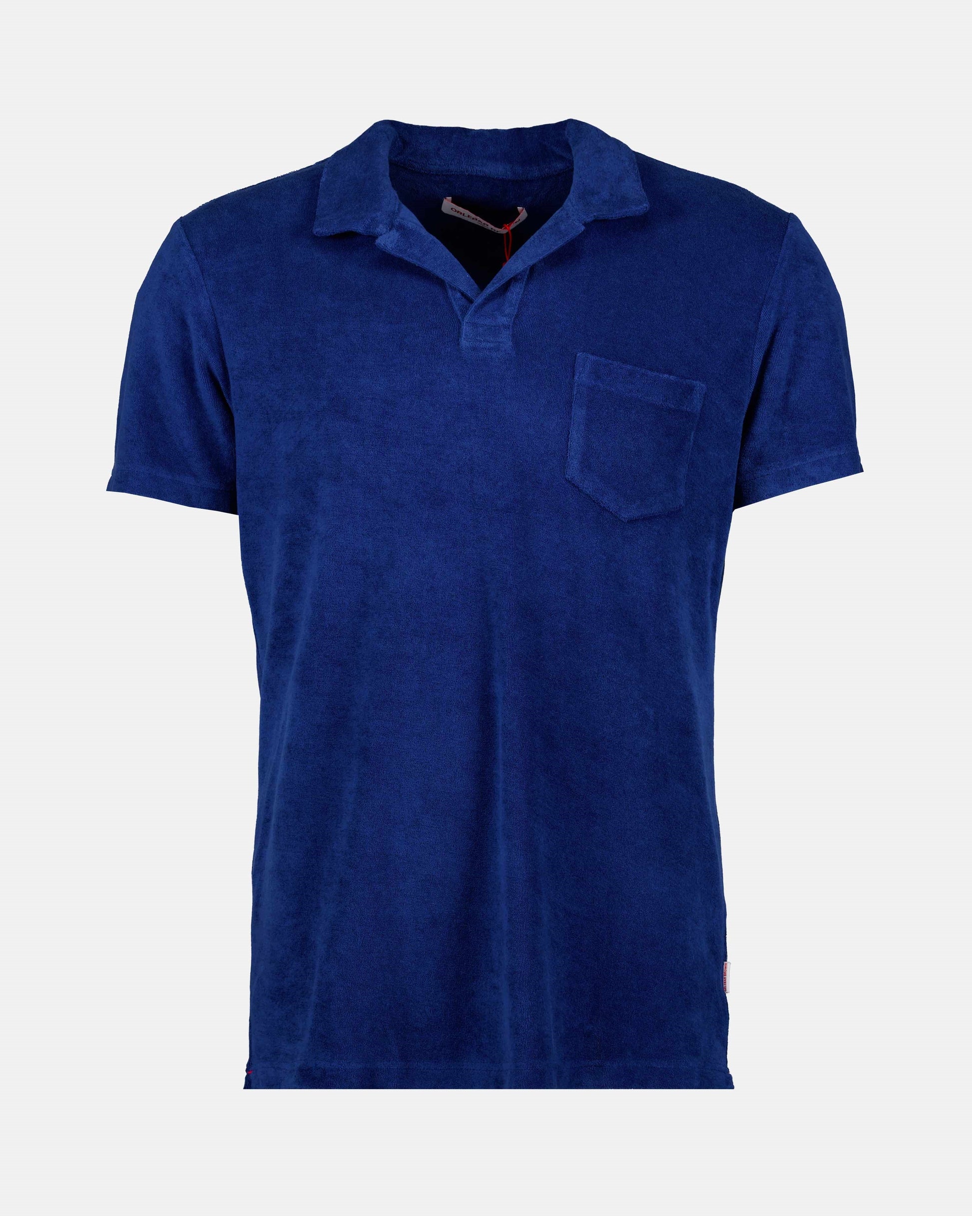 Men's Blue Polo, Orlebar Brown, Elegant Polo, Casual Style, Luxury Men's Fashion